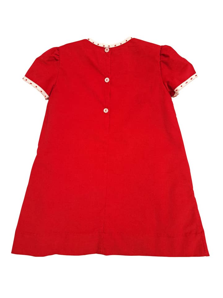 Marco and Lizzy – wholesale Dress – Kids – Christmas Red Bows A-line Girl's dress2