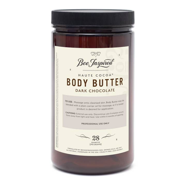 Haute Cocoa Body Butter | 28oz Pro Spa Body Butter for wholesale by Bee Inspired