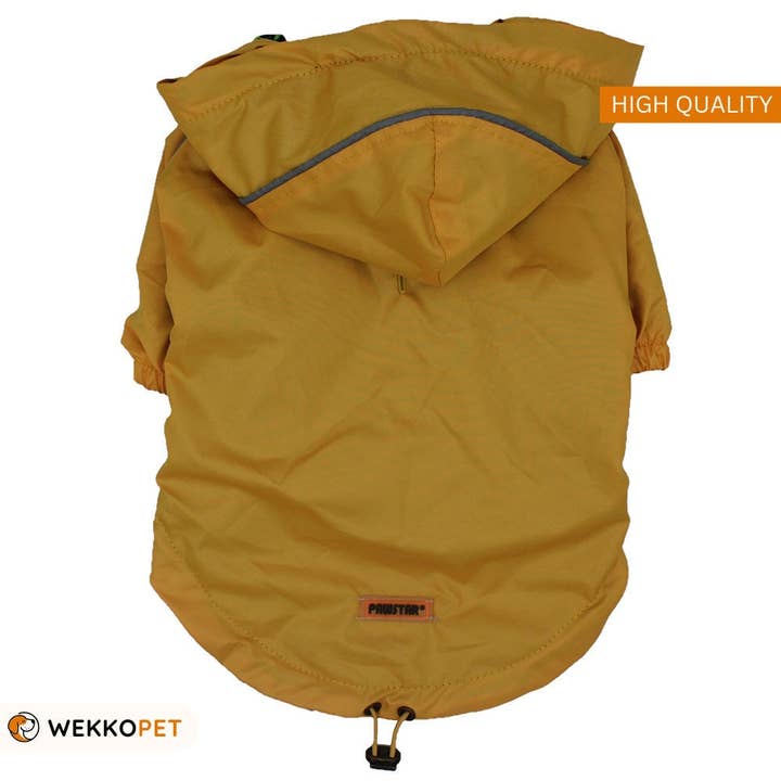 (LOT DE 5) Manteau pour chien de haute qualité, Plucia jaune, * (GRANDS CHIENS) Cadeau parfait pour les amoureux des chiens - WEKKOPET pour la vente par WEKKOPET