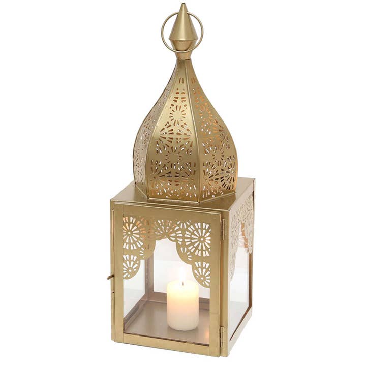 Casa Moro - Wholesale Candle Holder - oriental lantern modena gold m minaret candle holder3