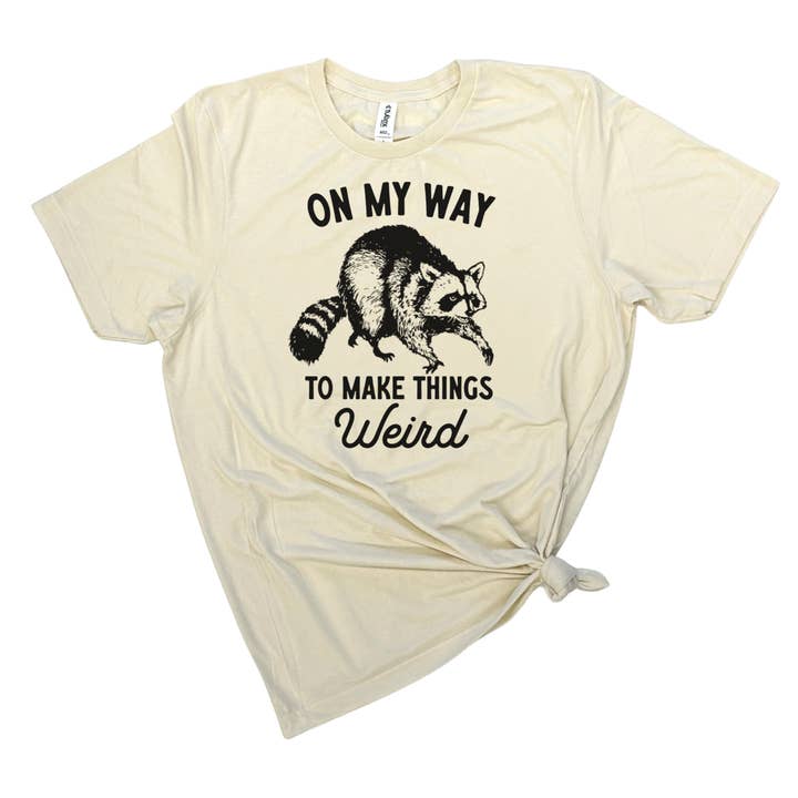 dkhandmade - Wholesale Screen Printed T-Shirt - Unisex - ON MY WAY TO MAKE THINGS WEIRD T-SHIRT6