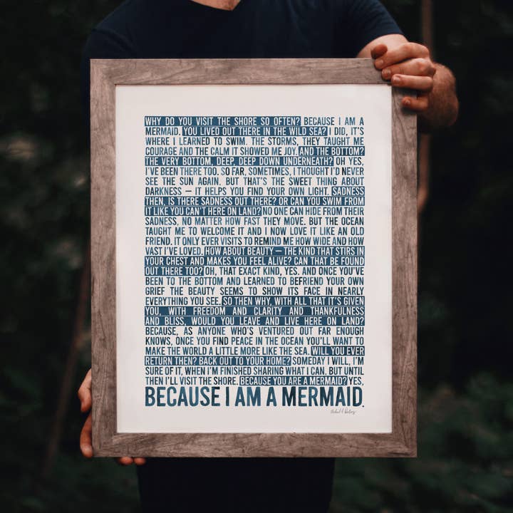 Large, parce que je suis une sirène pour la vente par Dream of the Woods