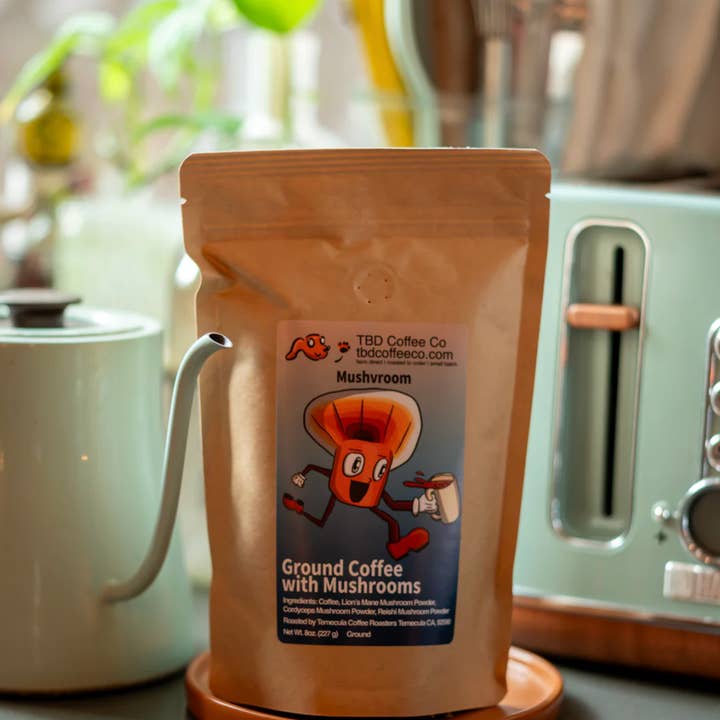 Café aux champignons moulus | MushVroom pour la vente par TBD Coffee Co