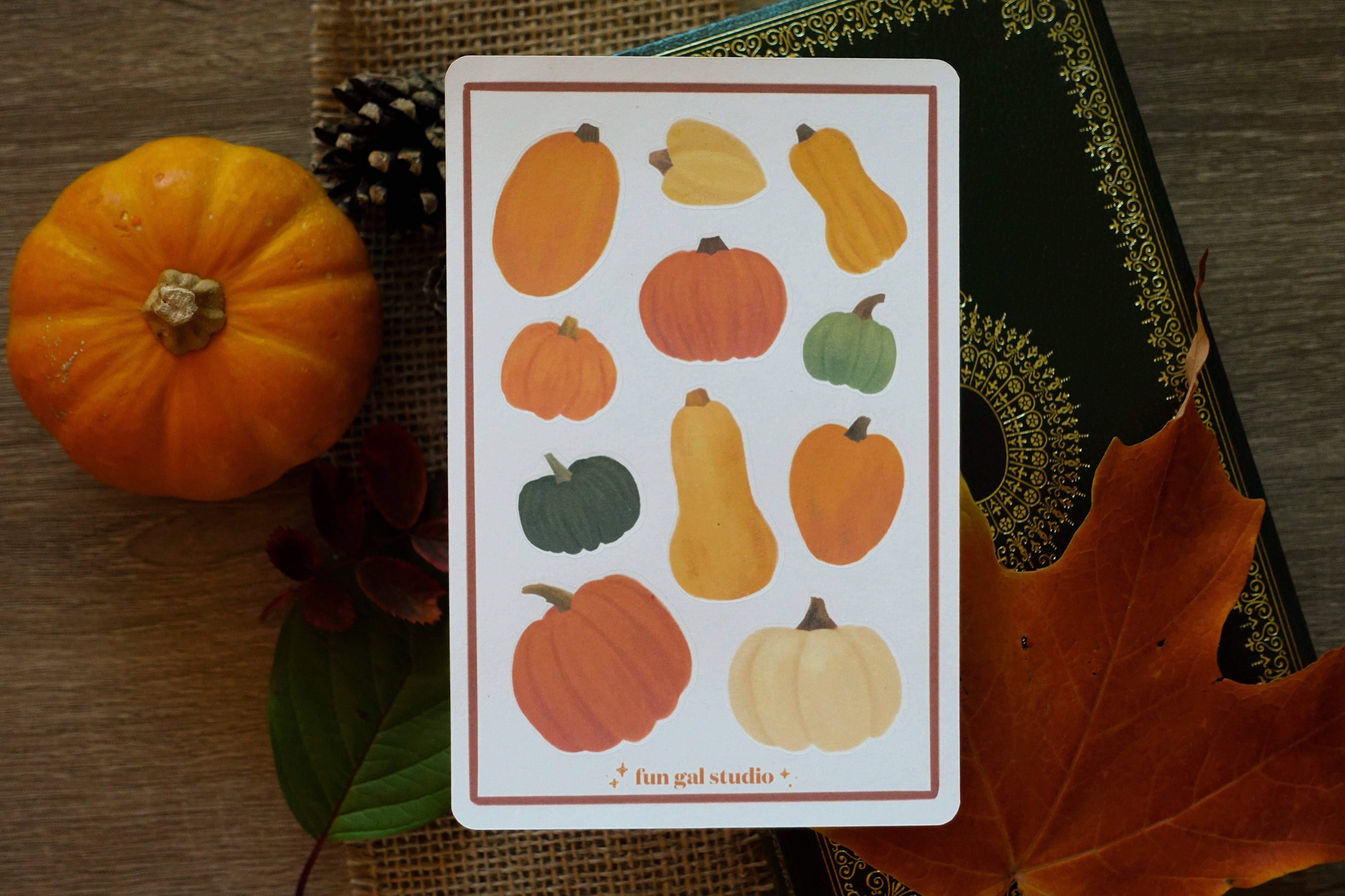 Fun Gal Studio - Wholesale Sticker - Pumpkins & Squash - Sticker Sheet2