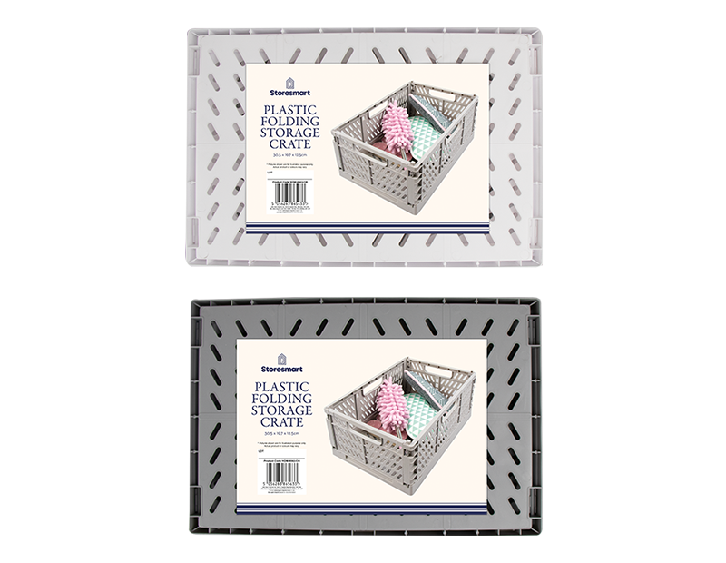 LMT-UK – wholesale Storage Bin – Plastic Folding Storage Crate Large - 3L2