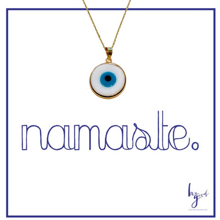 Be the Good - Wholesale Pendant/Charm Necklace - Glass Third Eye Necklace6