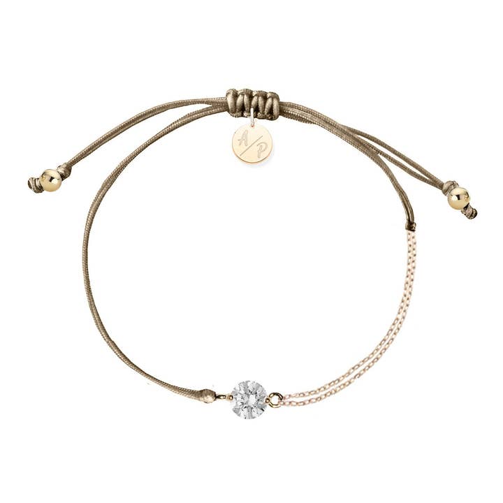 CZ Solitaire Bracelet - Cappuccino for wholesale by Adriana Pappas Designs