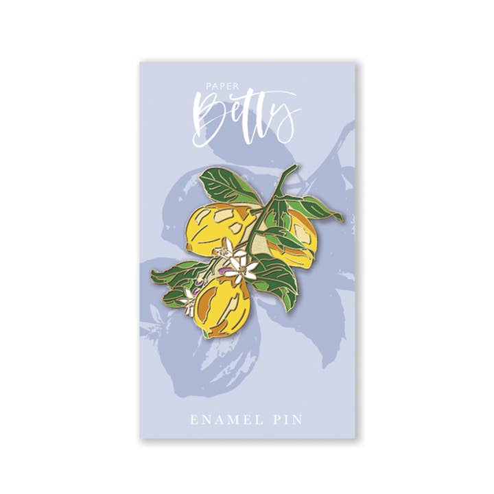 Spilla smaltata con ramoscello per la vendita all'ingrosso da parte di Paper Betty