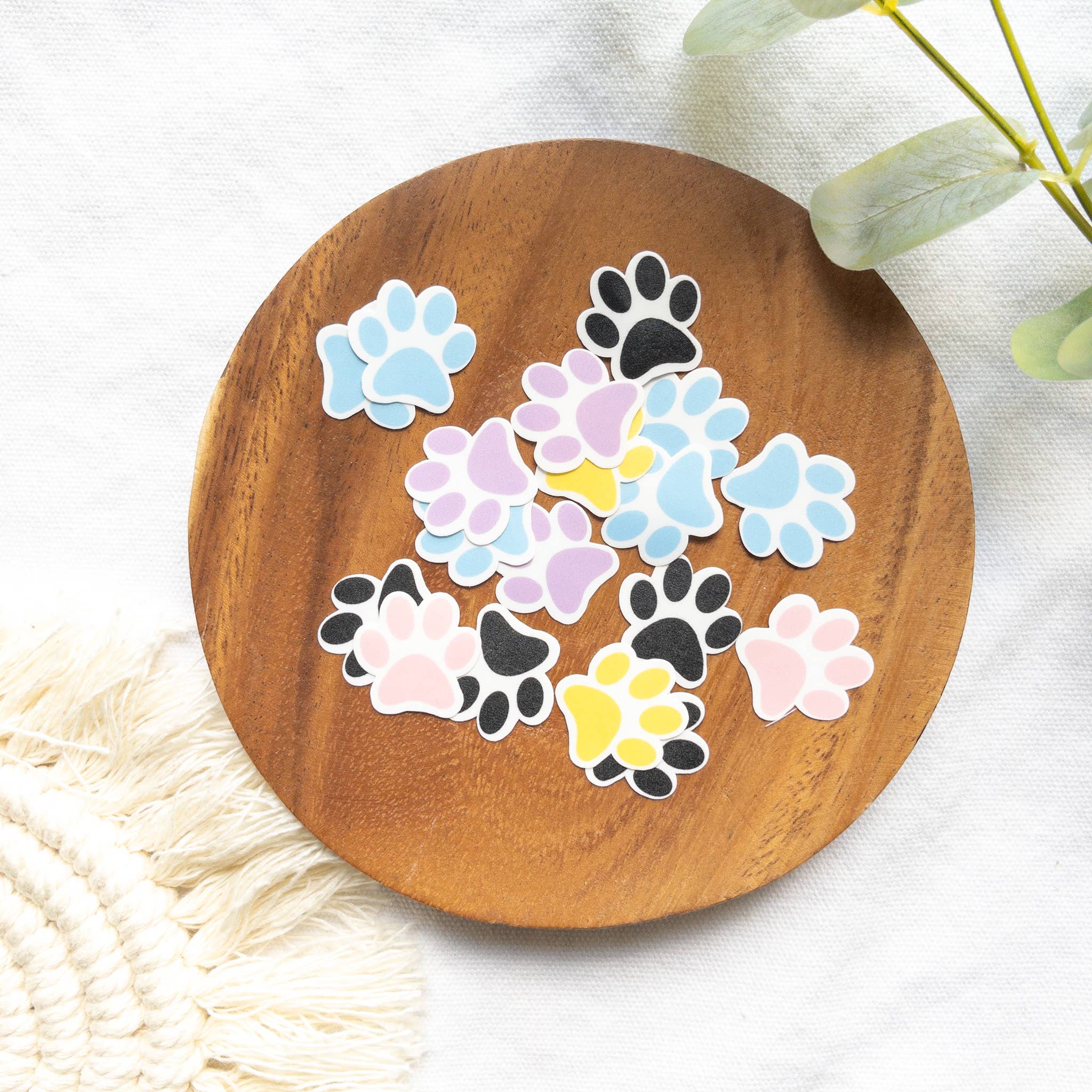 BambooByTundra - Wholesale Sticker - Colorful Paw Print Mini Sticker Pack2