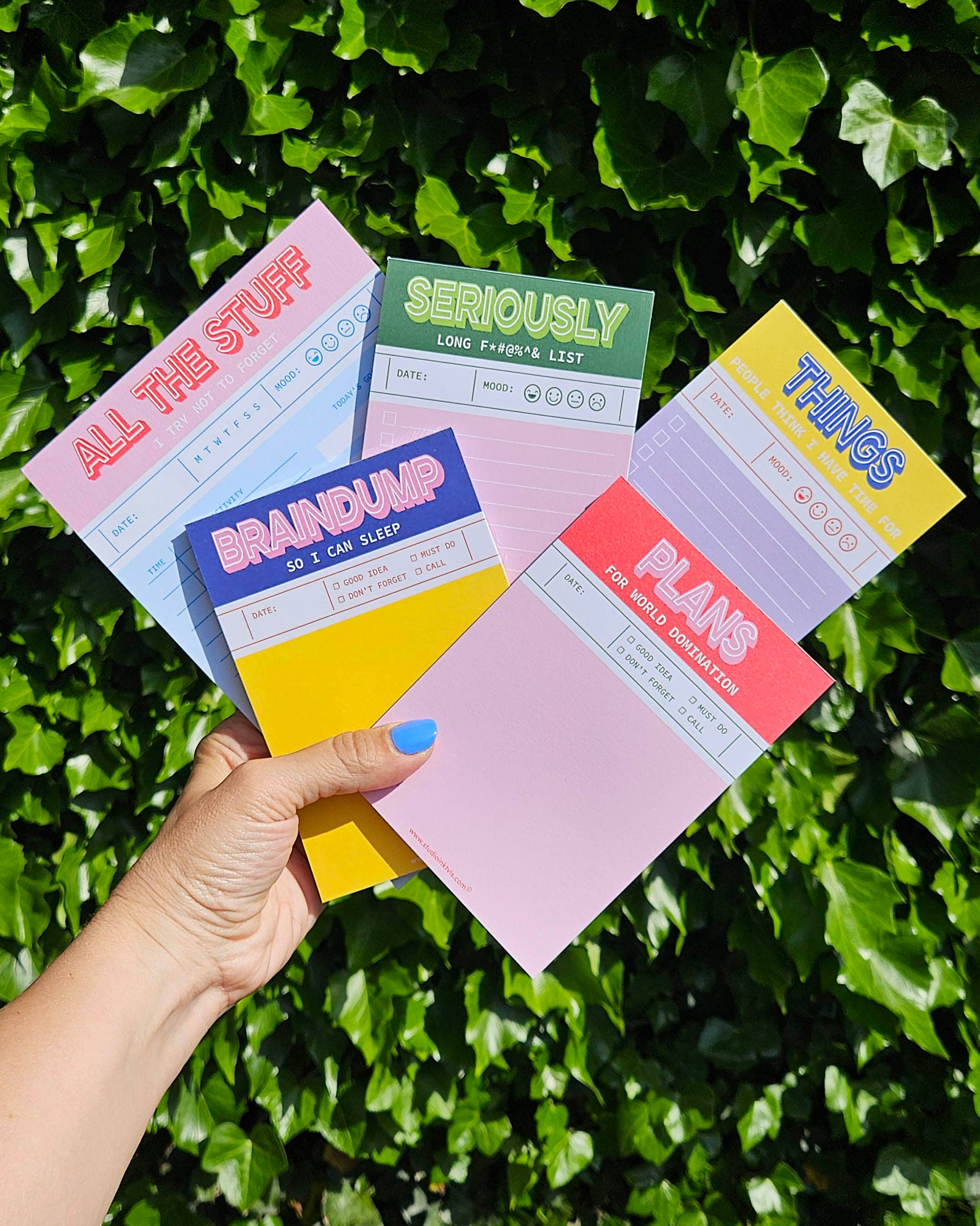 Studio Inktvis - Wholesale Notepad - Green pink funny Seriously long funking to do list notepad2