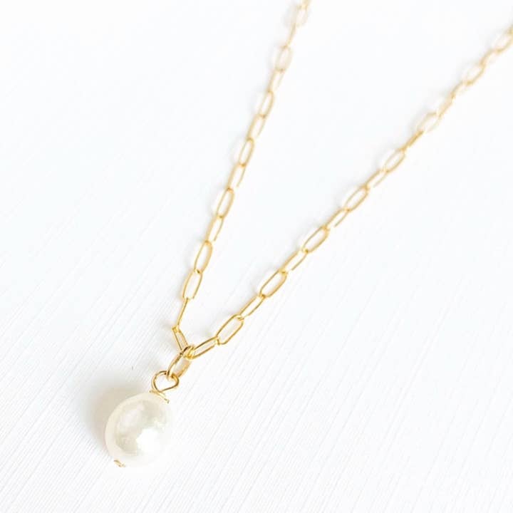 True by Kristy Jewelry - Wholesale Pendant/Charm Necklace - Baroque Pearl Necklace Gold Filled3