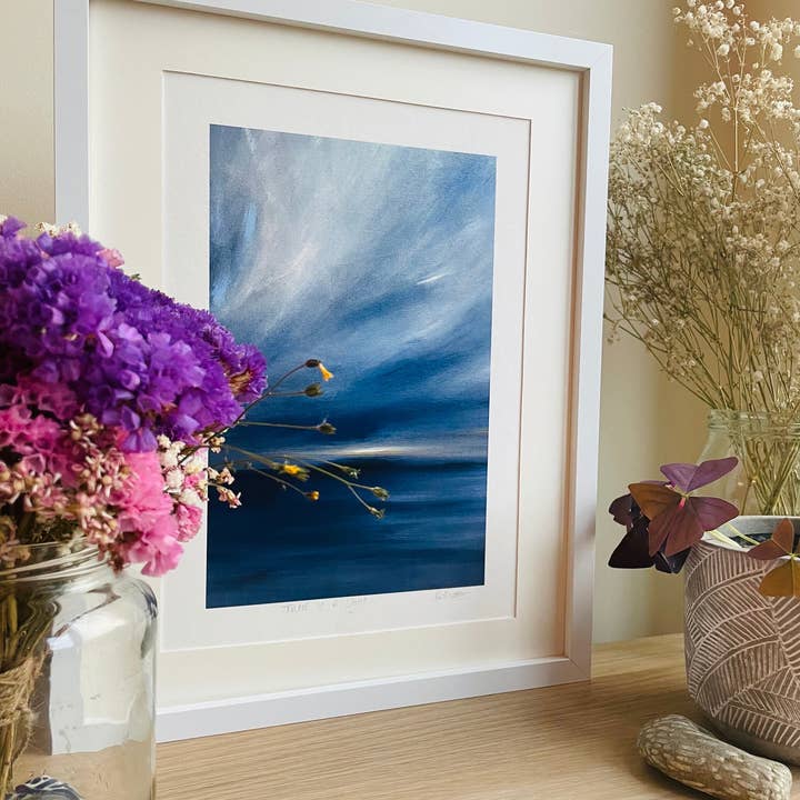 Beth Garner - Wholesale Art Print - 'There Is A Light', A4 Seascape Print1