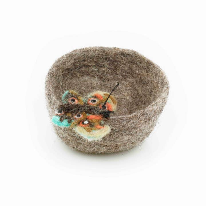 Felt So Good – wholesale Jewellery dish – Handmade Felt Garden Bugs Trinket Dish Home Decoration3