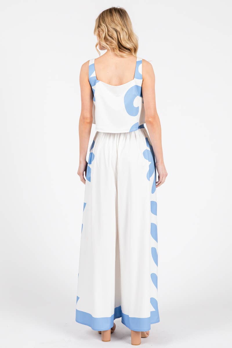 Peace Love Line - Wholesale Top & Pant Set (NOT Loungewear) - Women's - PL7472 - PRINTED WOVEN TOP AND PANT SET16