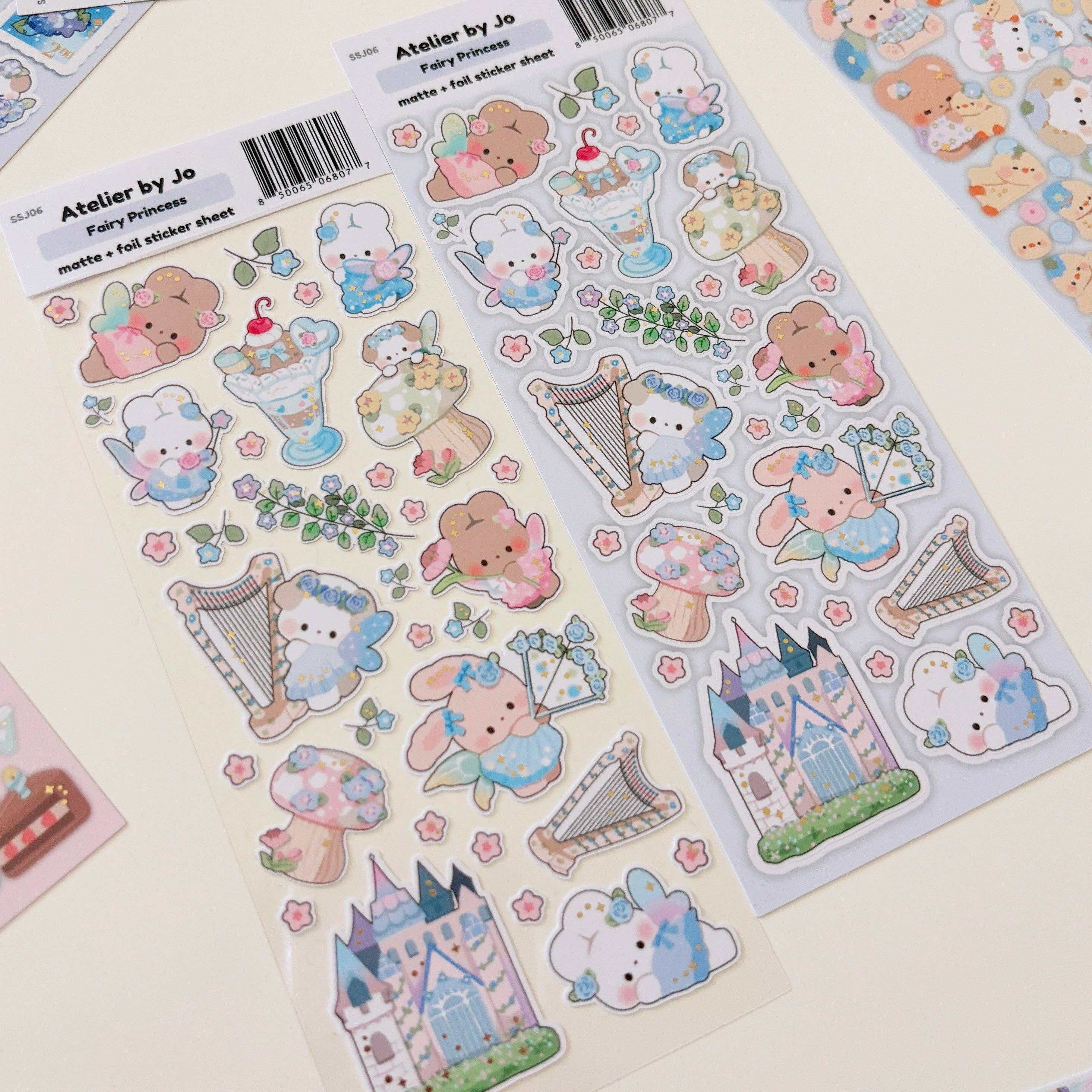 Atelier by Jo - Wholesale Sticker - Fairy Princess Sticker Sheet0