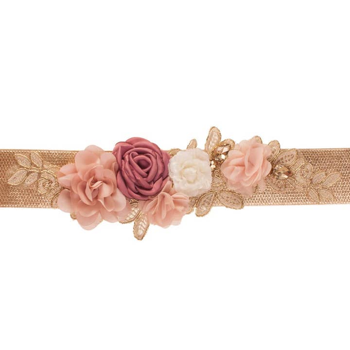 Casia Gürtel mit mehrfarbigen Blumen für den Großhandel von Flormoda