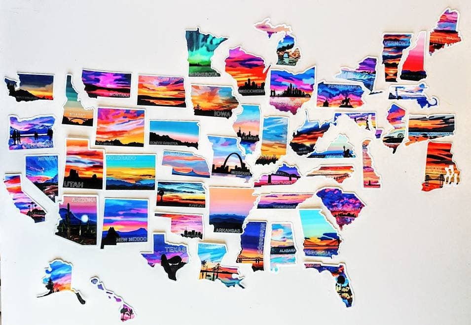 MADE BY DEE MARIE LLC – Adesivo por atacado – Adesivo estado da Flórida1