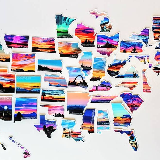 MADE BY DEE MARIE LLC – Adesivo por atacado – Adesivo estado da Flórida1