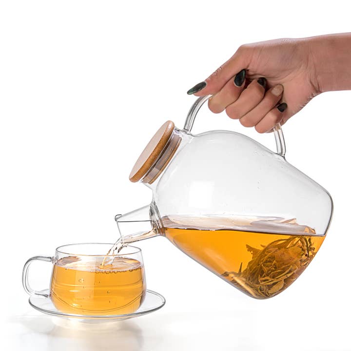TEALYRA / LUXBE - Wholesale Tea Pot - Large Glass Teapot And Kettle 60oz - Stove-Top Safe