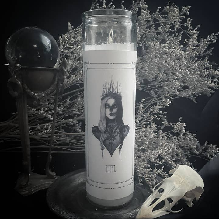 Caitlin McCarthy Art - Wholesale Sticker - Hel Altar Candle Stickers - Pack of 5 Vinyl Stickers