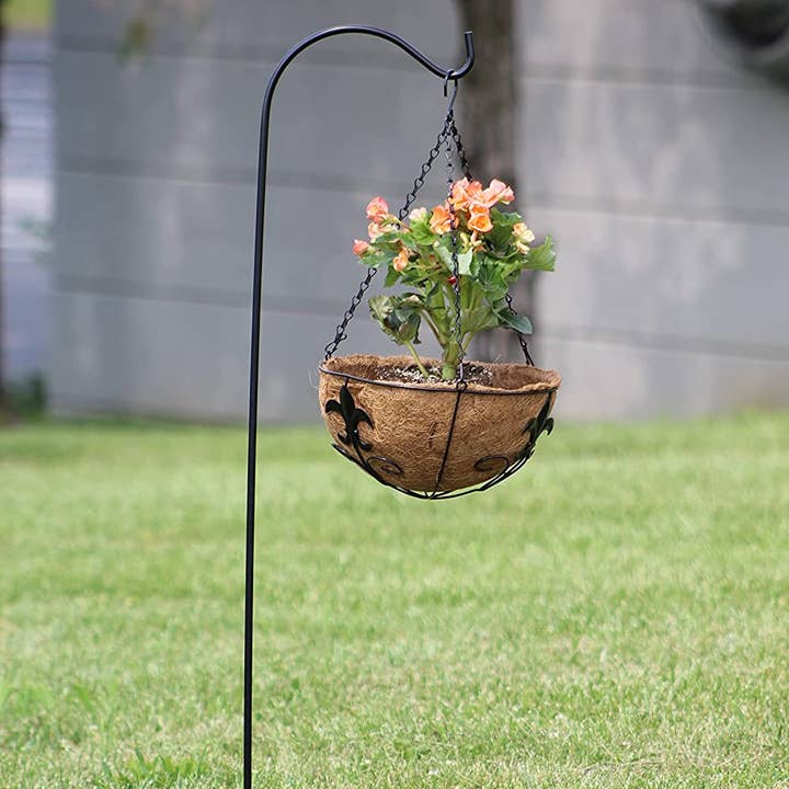 Ashman 12" Plant Hanger Basket with Spade Design Hanging Flower Planter Basket Ideal for Fences, Sword 4 Pack for wholesale by Ashman Online