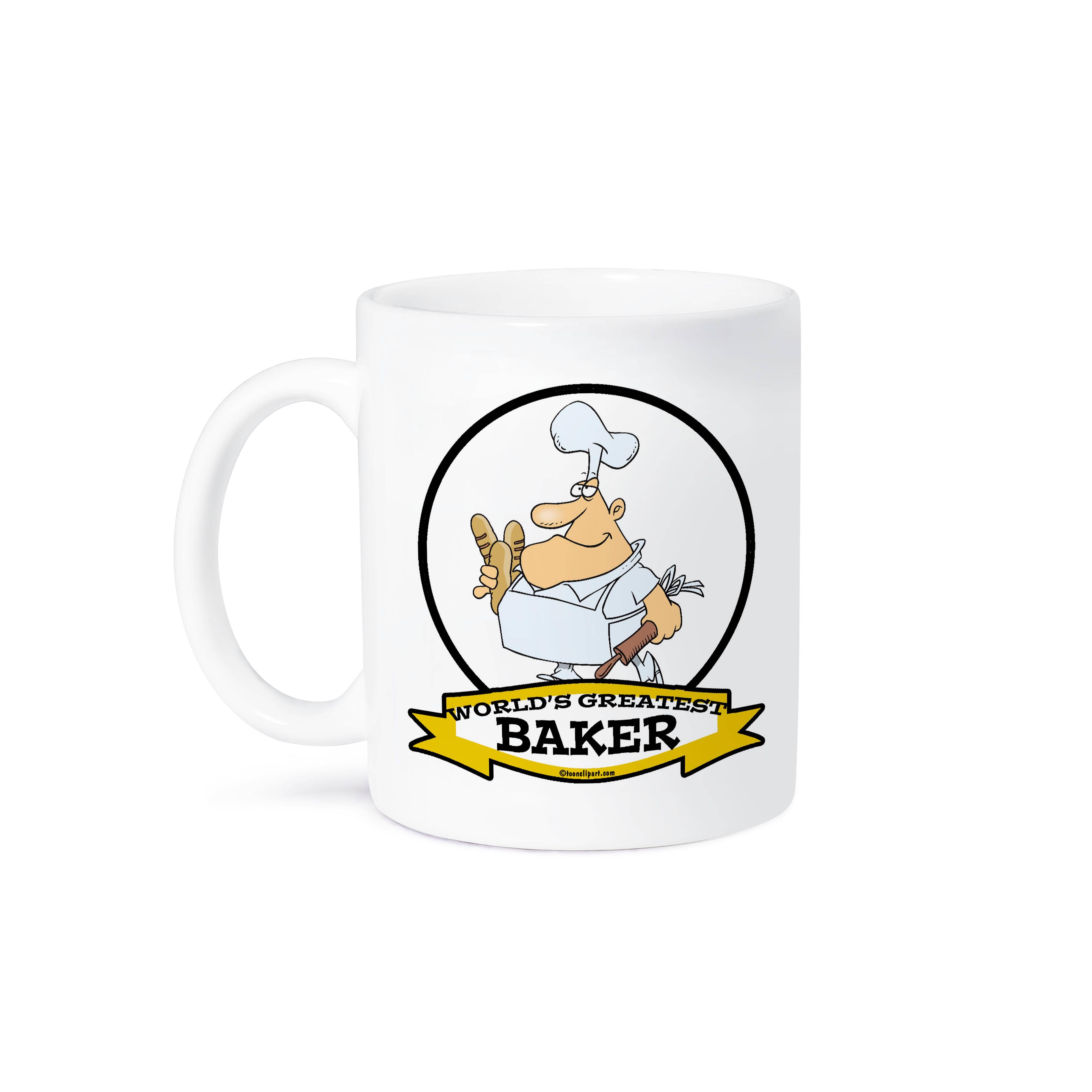 3dRose – wholesale Coffee mug – 3dRose, Funny Worlds Greatest Baker Cartoon, Mug8