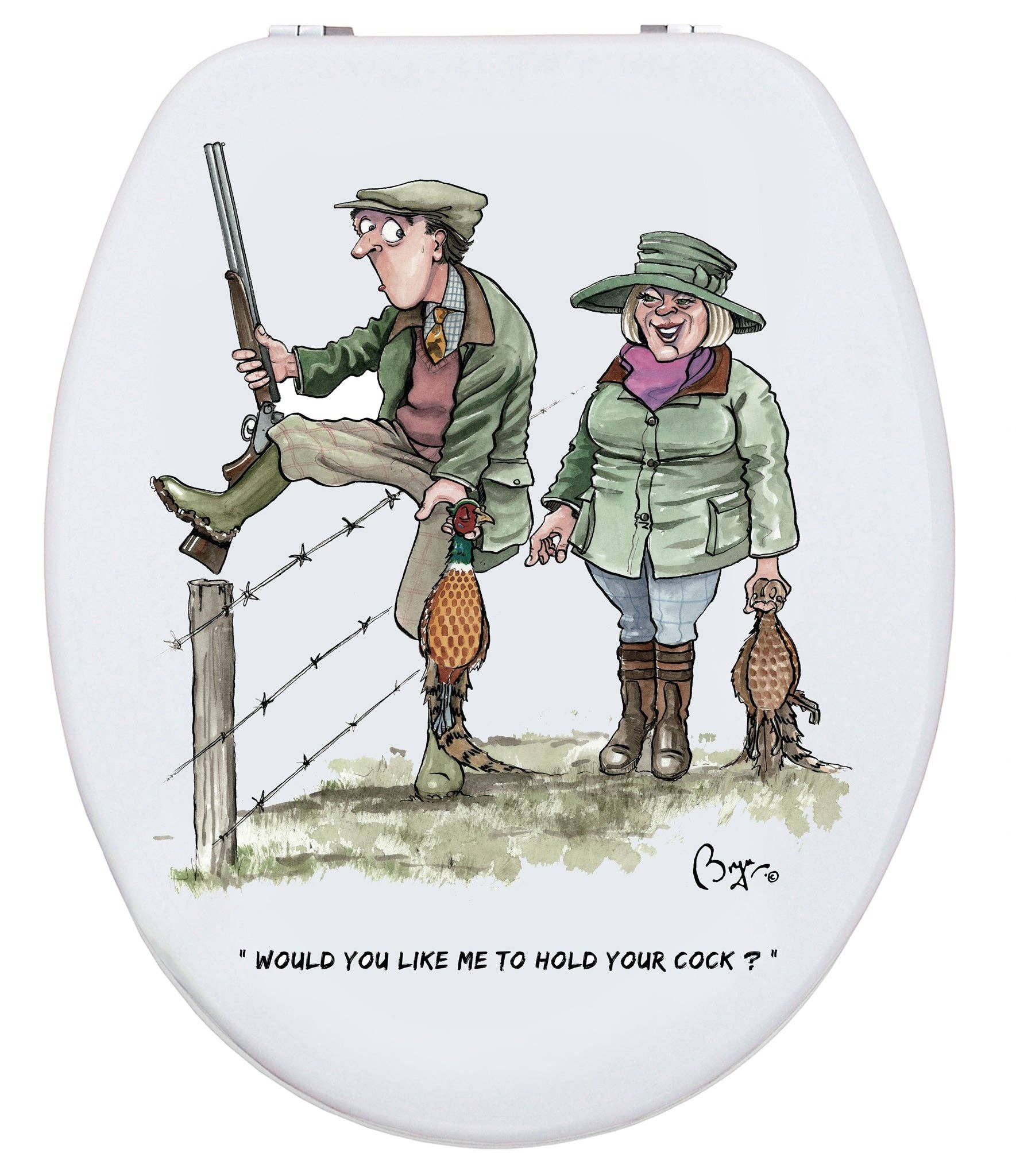 LOOPRINTS - Wholesale Toilet Seat Cover - Soft Close Wooden Toilet seat - Shooting Gifts & Decor SITC3