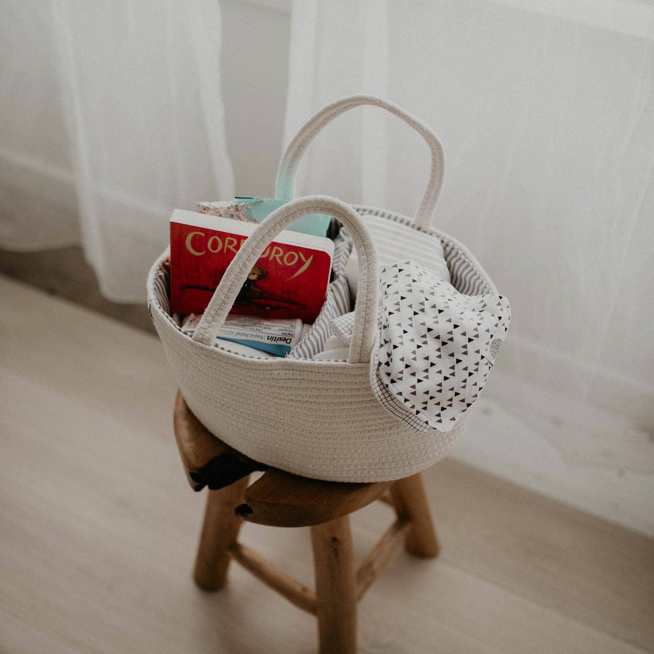 Parker Baby Co. - Wholesale Nappy caddy – Baby - Rope Diaper Caddy2