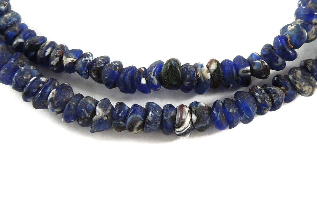 Africa Direct - Wholesale Beads - Small Navy Blue Recycled Powder Glass Beads0
