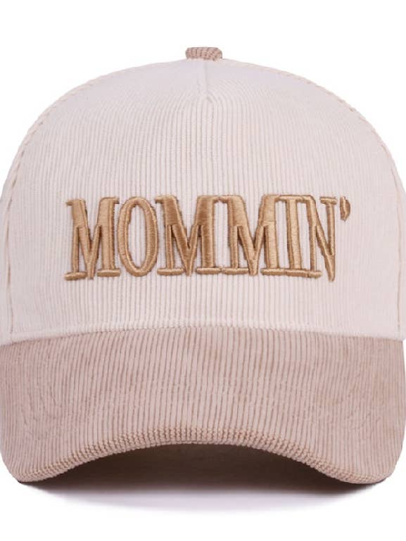 .0101 Mommin’ Two Tone Corduroy Cap SI-28921 for wholesale by 42POPS