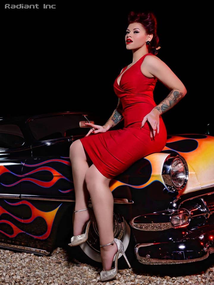 Steady Clothing - Wholesale Jurk - Dames - Diva-jurk in rood6