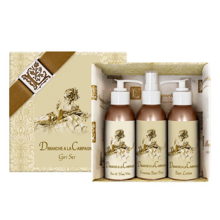 Dimanche a la Campagne Gift Set 4 fl. oz. ea. for wholesale by La Bouquetiere French Collections