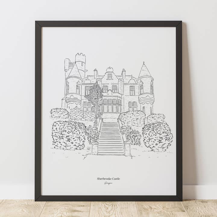 Château de Sherbrooke, Glasgow. pour la vente par Morello Press