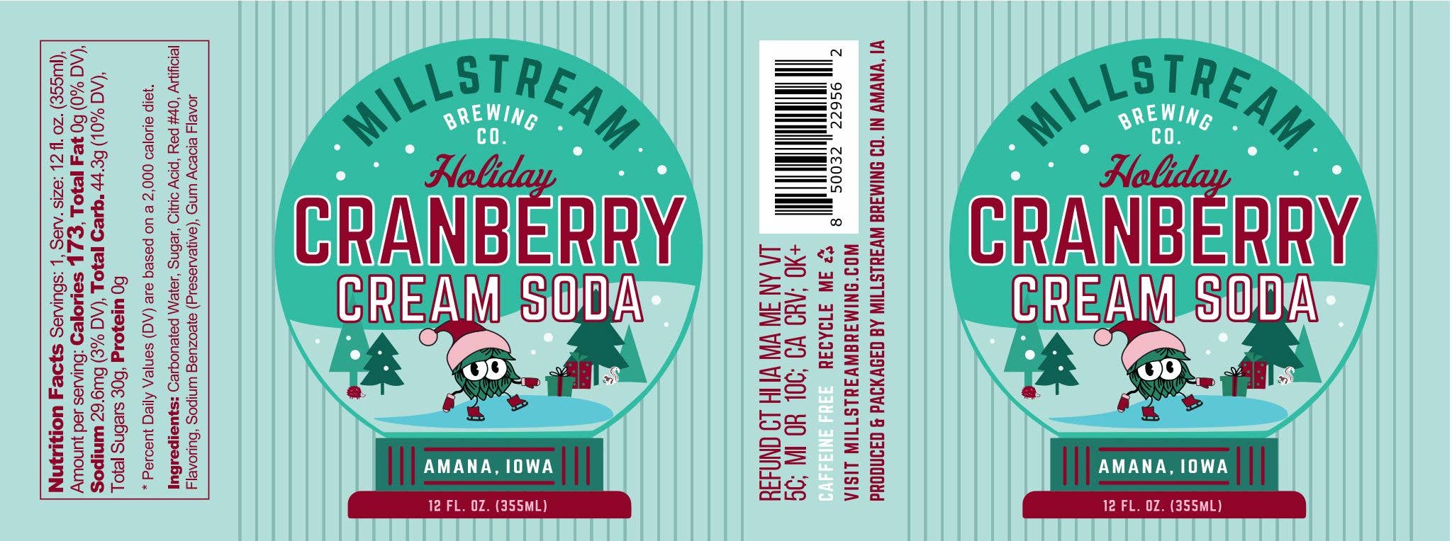 Millstream - Wholesale Soda/Carbonated Drink - Cranberry Cream Soda1