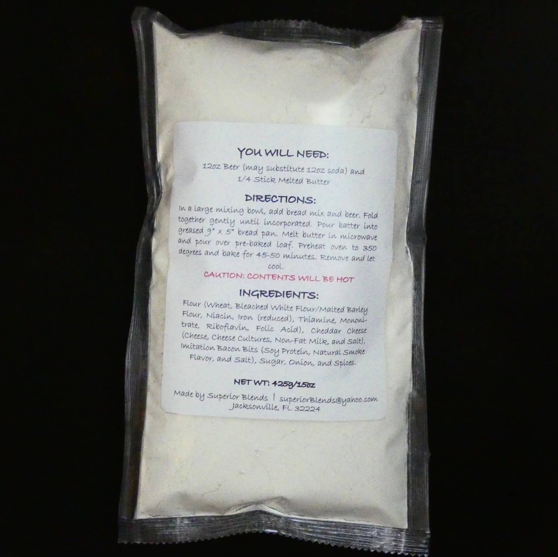 Superior Blends - Wholesale Bread mix - Cheddar Bacon Beer Bread Mix1