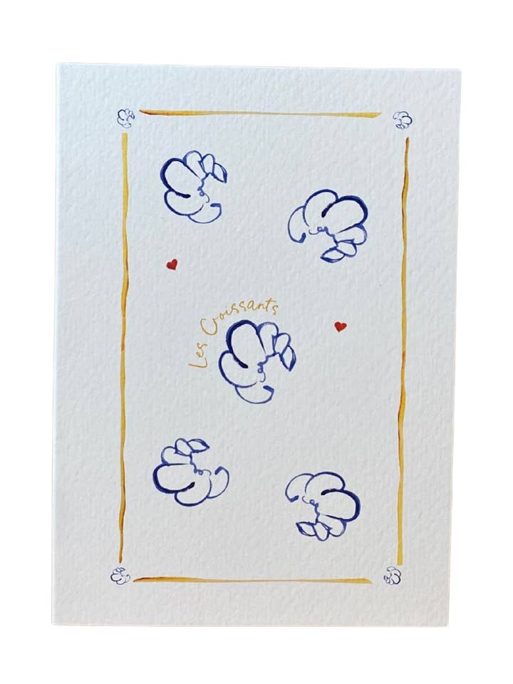 Tarjeta de Felicitación Les Croissants para venta al por mayor de Dinette