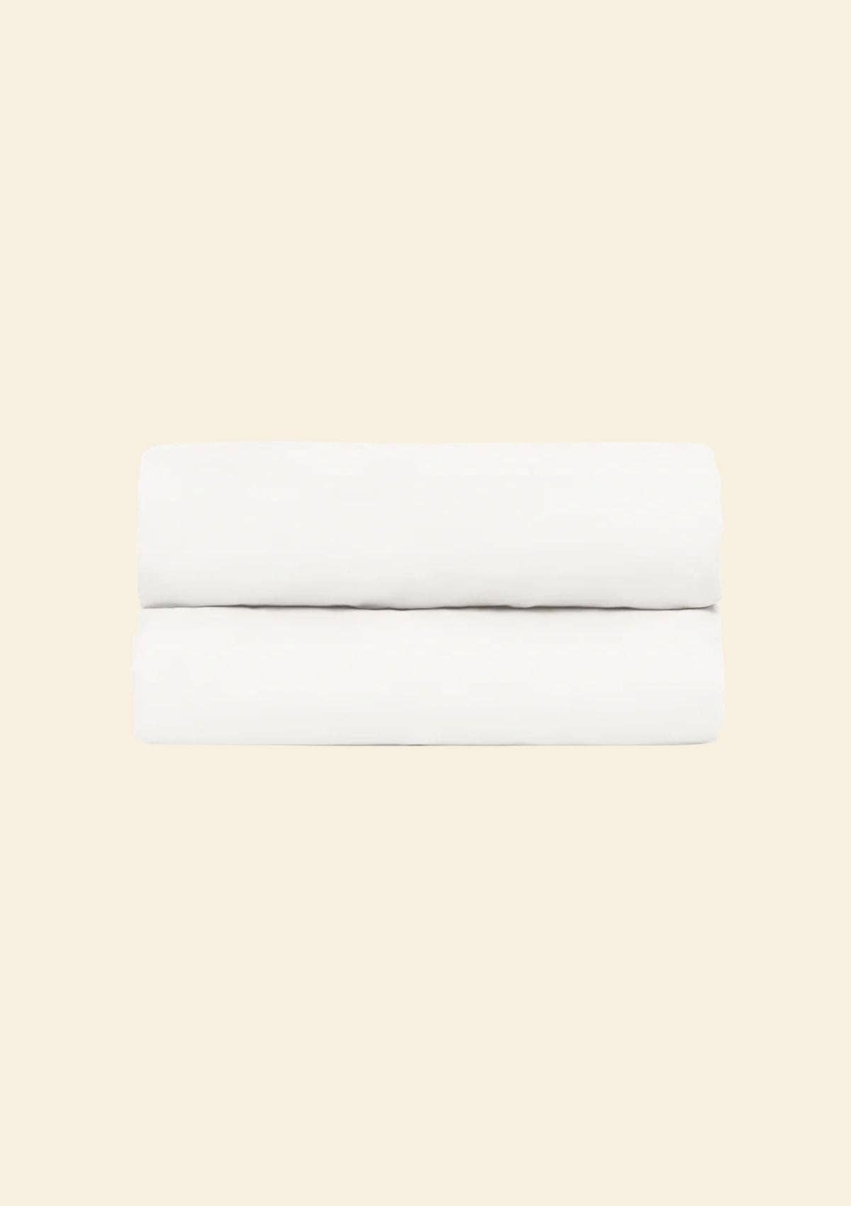 Tomète - Wholesale Fitted Sheet - The white cotton percale fitted sheet