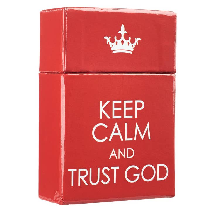 Christian Art Gifts - Wholesale Religious Card - Box of Blessings Keep Calm & Trust God