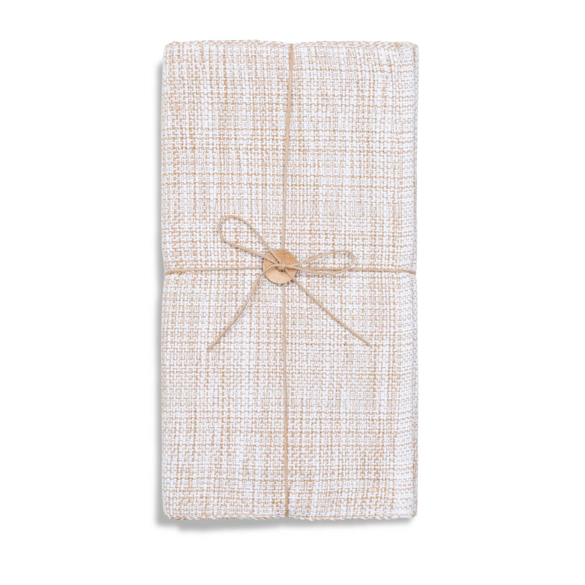 Elsie & Zoey - Wholesale Table Runner - Tan Textured Woven Kitchen Table Runner1