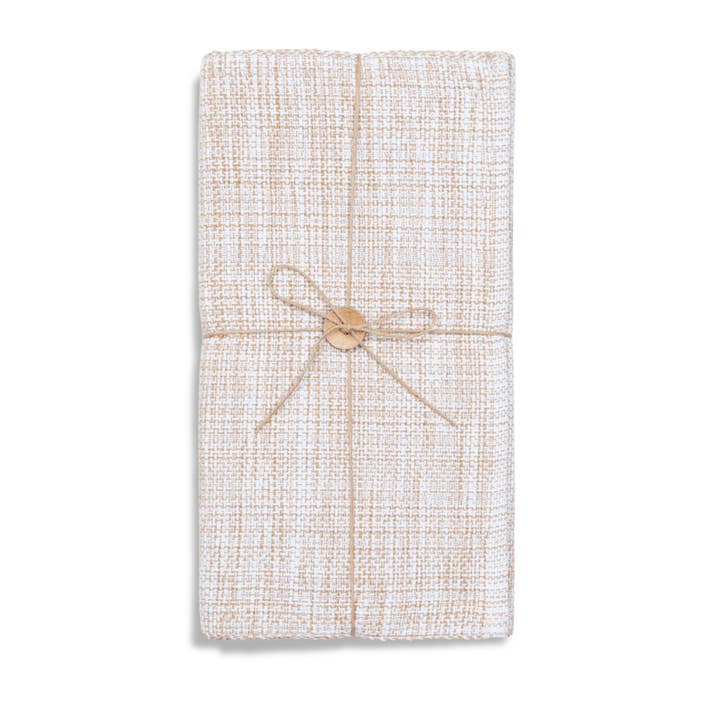 Elsie & Zoey - Wholesale Table Runner - Tan Textured Woven Kitchen Table Runner1