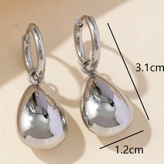 Boucles d'Oreilles Créole en Acier Inoxydable 25BOA210 pour la vente par Blossom bijoux