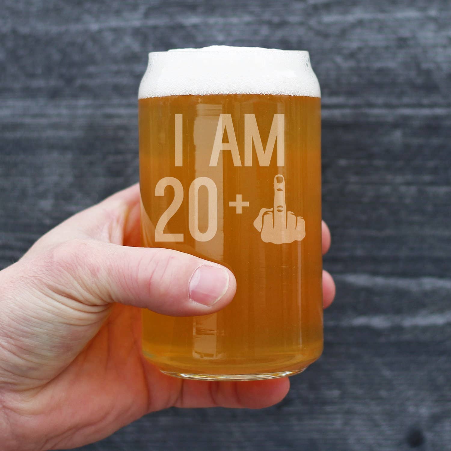 bevvee - Venta al por mayor Jarras de cerveza - Regalos de 21 cumpleaños: 20 latas de cerveza Middle Finger, vaso de cerveza3
