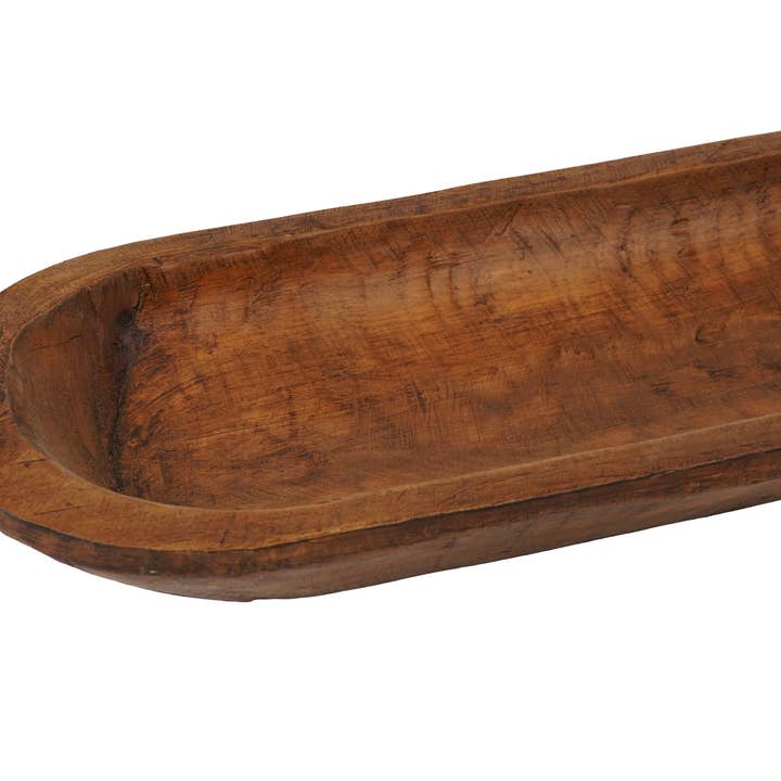 My Amigos Imports - Wholesale Decorative Plate/Dish/Bowl - Long Baguette Bowl-Farmhouse-Home Decor #2---6x40 in-Waxed