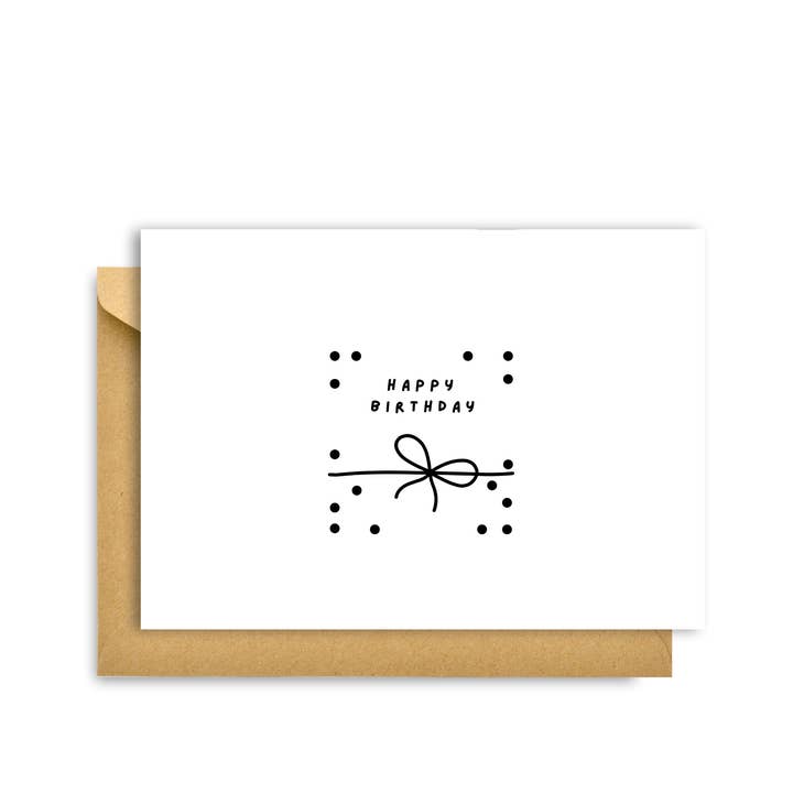 CARTE-CADEAU DE JOYEUX ANNIVERSAIRE À POIS pour la vente par My Hygge Shop