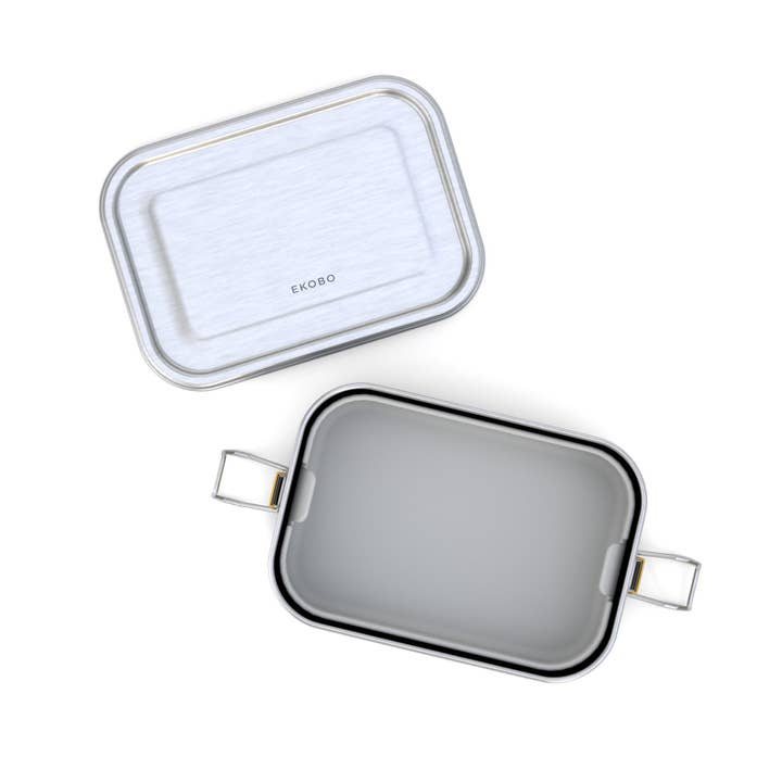 Stainless Steel Lunch Box with heat safe insert - Lemon for wholesale on Faire