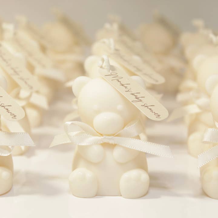 Cadeaux de fête Mini Bear Candle pour la vente par Aguas Claras Organics