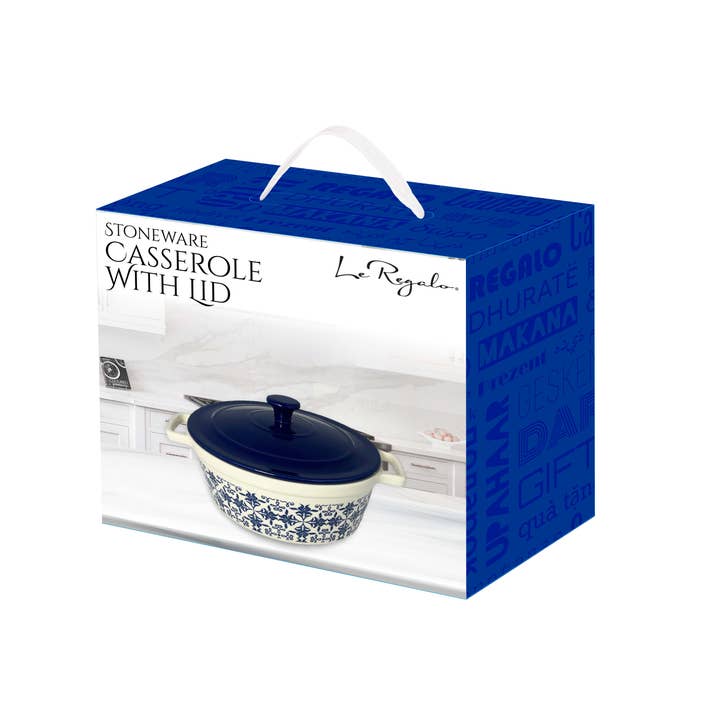 Style Asia - Wholesale Cooking Pot - Le Regalo Stoneware Casserole with Lid. 1