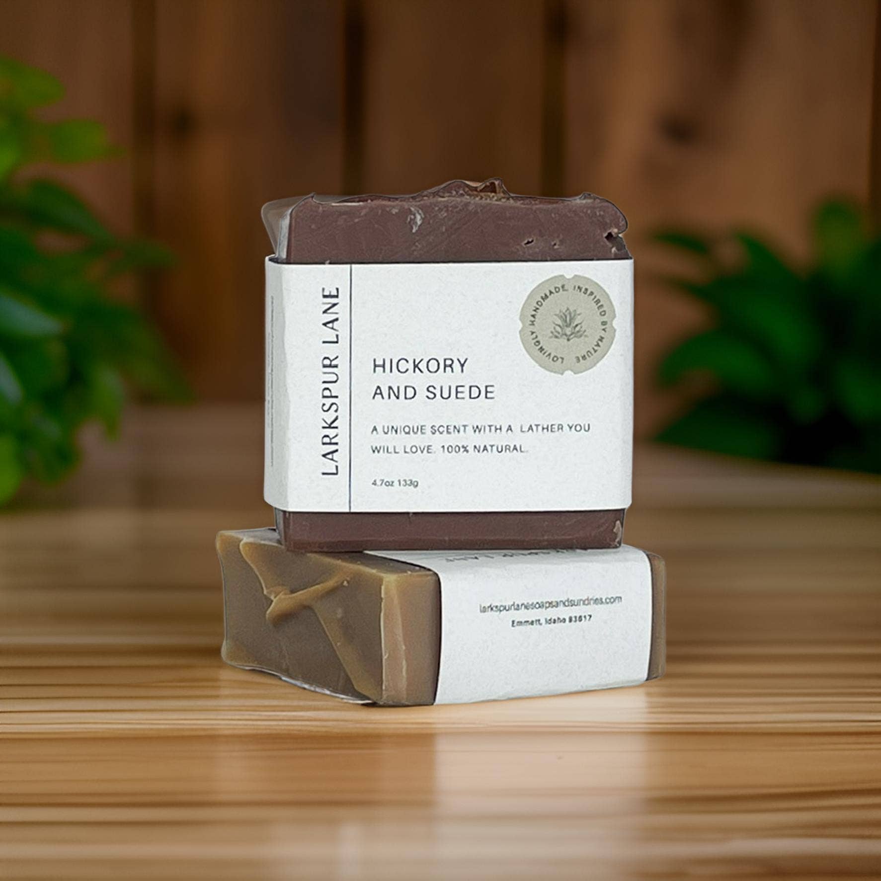 Larkspur Lane Soaps & Sundries LLC - Wholesale Bar Soap - Men's - Hickory & Suede Soap