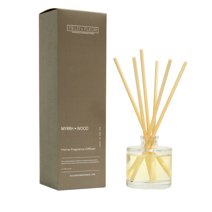 Mirre Houten Geurstokjes 4oz. Verp.6 voor wholesale door Hillhouse Naturals/Field+Fleur