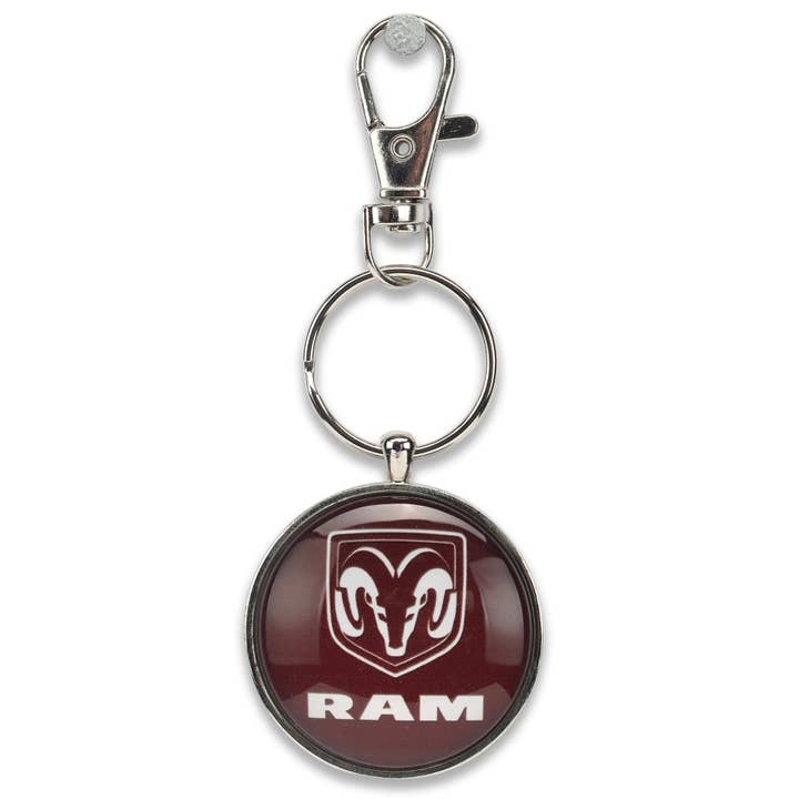 Dodge Ram Logo Keychain for wholesale by Open Road Brands, LLC